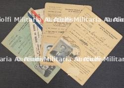 LOT DE CARTES DE SERVICE DE LA DÉFENSE PASSIVE (X4