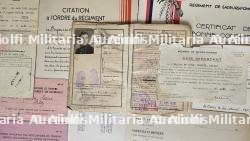 LOT DE DOCUMENTS D’UN SAPEUR-POMPIER DE PARIS ENGAGÉ VOLONTAIRE. EN 1941, CITATION À L’ORDRE DU RÉGIMENT ET CERTIFICAT DE BONNE CONDUITE ET FORMULAIRES VIERGES DIVERS — photo 2