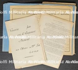 FORT LOT DE RAPPORTS, DE DOCUMENTS D’INSTRUCTIONS ET FEUILLES DE RENSEIGNEMENTS DES SAPEURS-POMPIERS ET FORMULAIRES VIERGES DIVERS — miniature 2