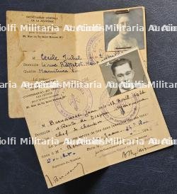 LOT DE CARTES D’IDENTITÉ DU SECRÉTARIAT GÉNÉRAL DE LA JEUNESSE, COMMISSARIAT AU TRAVAIL DES JEUNES POUR LA ZONE OCCUPÉE — miniature 5