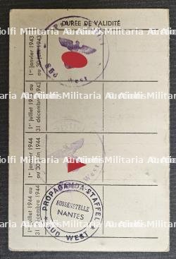 CARTE PROFESSIONNELLE DES JOURNALISTES DE PROVINCE D’ALEXANDRE BERNARD, DIRECTEUR DU ,COURRIER DE SAINT-NAZAIRE — photo 2