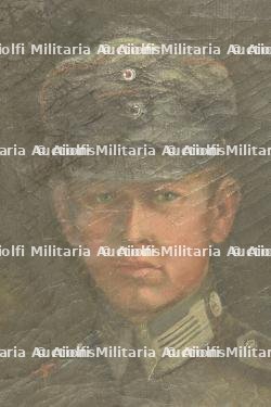 Huile sur toile d'un sous-officier pilote bavarois. Oil painting on canvas of a Bavarian pilot NCO. — photo 4