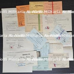 RARE LOT DE DOCUMENTS D’UNE AUXILIAIRE FEMININE (HELFERIN) DE LA WEHRMACHT AU SERVICE DU GENERAL DE LA LUFTWAFFE À PARIS , AUTOGRAPHE FRIEDRICH-CARL HANESSE(1892-1975)