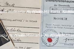 RARE LOT DE DOCUMENTS DE JOACHIM BERNDT EMPLOYÉ DE L’AMBASSADE D’ALLEMAGNE À PARIS (NOMBREUX LAISSEZ-PASSER (X5) + PHOTO) — miniature 4