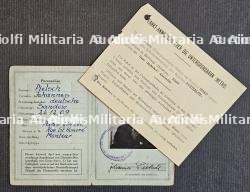 LAISSEZ-PASSER PROFESSIONNEL , DIENSTSTELLENAUSWEIS DU REICHSMINISTER DER LUFTFAHRT UND OBERBEFEHLSHABER DER LUFTWAFFE — photo 2
