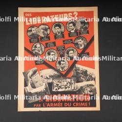 Affichette l'armée du crime. L’Armée du Crime leaflet.