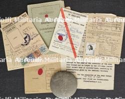 LOT DE DOCUMENTS (X7) D’UNE SOURIS-GRISE DE LA WEHRMACHT À PARIS TRAVAILLANT L'HOTEL CONTINENTAL , 325. SICHERUNG DIVION ET FELDGENDARMERIE TRUPPE 564.