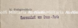 LOT DE DOCUMENTS (X7) D’UNE SOURIS-GRISE DE LA WEHRMACHT À PARIS TRAVAILLANT L'HOTEL CONTINENTAL , 325. SICHERUNG DIVION ET FELDGENDARMERIE TRUPPE 564. — miniature 5