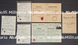 LOT DE DOCUMENTS DE RENÉ BERGER DIRECTEUR DU PERSONNEL DE L’HÔTEL DE CRILLON ET DIRECTEUR DE L’HÔTEL DU LOUVRE