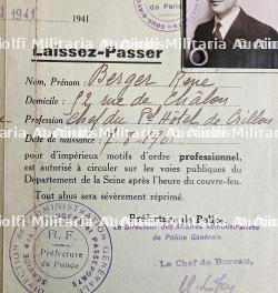 LOT DE DOCUMENTS DE RENÉ BERGER DIRECTEUR DU PERSONNEL DE L’HÔTEL DE CRILLON ET DIRECTEUR DE L’HÔTEL DU LOUVRE — miniature 3