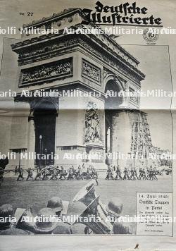 LOT DE JOURNAUX ALLEMANDS CÉLÉBRANT LA PRISE DE PARIS LE 14 JUIN 1940 — miniature 4