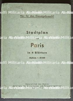 PLAN DE LA VILLE DE PARIS POUR LE SERVICE DE LA WEHRMACHT — photo 1