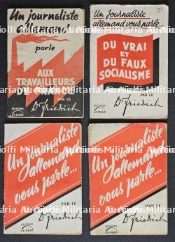 LOT DE 33 BROCHURES DES CAUSERIES DU DU DOCTEUR FRIEDRICH FAITE AU MICRO DE RADIO-PARIS. — photo 2