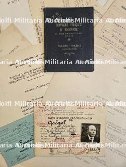 FORT LOT DE DOCUMENTS D’UN AGENT DE LA RADIODIFFUSION NATIONALE AU NOM DE CHARLES GOËGEL(1905-).PERIODE 1925-1954 — miniature 15