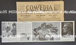 LOT ARNO BREKER(1900-1991). DÉPLIANT DE L’EXPOSITION ARNO BREKER À L’ORANGERIE (15 MAI-31 JUILLET 1942) ET EXEMPLAIRE DU JOURNAL COMOEDIA(4-12-1943) — miniature 3