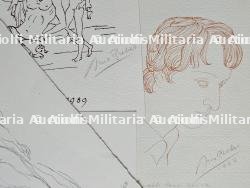 LOT ARNO BREKER(1900-1991). LIVRE ET DESSINS DÉDICACÉS Arno Breker(1900-1991) était le sculpteur préféré d'Hitler et fut considéré comme le sculpteur ,officiel du IIIe Reich — miniature 7