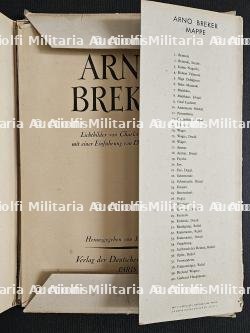 LOT ARNO BREKER(1900-1991). PORTFOLIO DE REPRODUCTIONS D’ŒUVRES DU SCULPTEUR, CARTES, REPRODUCTIONS DE DESSINS NUMÉROTÉES OU SIGNÉES ET FAIRE-PART DE DÉCÈS — miniature 5