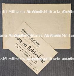AFFICHE ET TRACT PUBLICITAIRE DU FILM DE PROPAGANDE ANTISOVIETIQUE « FACE AU BOLCHÉVISME — miniature 2