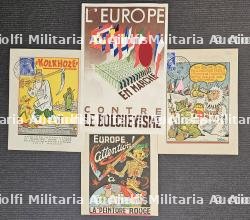 LOT DE DOCUMENTS SUR L’EXPOSITION DE PROPAGANDE ,LE BOLCHÉVISME CONTRE L’EUROPE