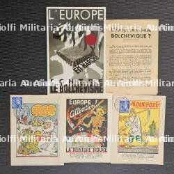 LOT DE DOCUMENTS SUR L’EXPOSITION DE PROPAGANDE ,LE BOLCHÉVISME CONTRE L’EUROPE — photo 1