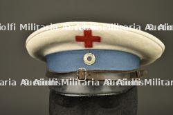 Casquette de sous-officier Sanitaire bavarois. Bavarian medical NCO visor cap. — photo 1