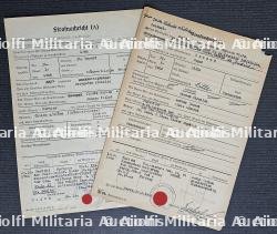 LOT DE 2 AVIS DE CONDAMNATION PAR LE TRIBUNAL DU KOMMANDANT VON GROSS-PARIS Abt.A. ET DE LA FELDKOMMANDANTUR DE DIJON. 1942. — photo 2