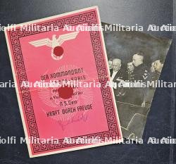 PROGRAMME DÉDICACÉ THÉATRE DE CHAILLOT-TROCADÉRO , ,EIN WIENERABEND MIT FRANZ LEHAR , PARIS, 26-01-1941 + PHOTO ,LE STUDIO — photo 1