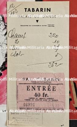 LOT DE DEUX PROGRAMMES DU BAL TABARIN 1940-1941 , 1941-1942, TICKET D’ENTRÉE ET FACTURE — photo 6