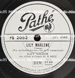 DEUX DISQUES PATHÉ DE SUZY SOLIDOR (LILLY MARLÈNE) ET LÉO MARJANE (IT’S A LONG, LONG WAY TO TIPPPERARY) — miniature 3