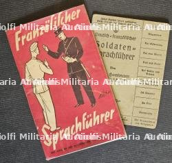 LOT DE DEUX GUIDES DE CONVERSATION FRANÇAIS-ALLEMAND POUR LE SOLDAT ALLEMAND — photo 1