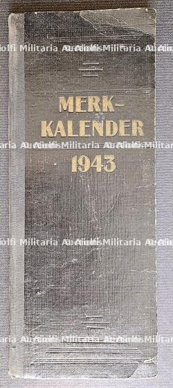 LOT DE DEUX PUBLICATIONS ALLEMANDES. AGENDA PETER KAISER 1943 ET COUVERTURE DE CARTE DES BOISSONS D’UN MESS D’OFFICIER — miniature 3