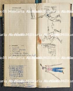 LOT DE DEUX PUBLICATIONS ALLEMANDES. AGENDA PETER KAISER 1943 ET COUVERTURE DE CARTE DES BOISSONS D’UN MESS D’OFFICIER — miniature 4