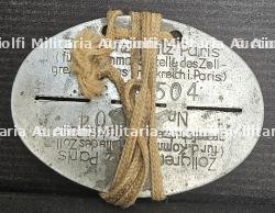 PLAQUE D’IDENTIFICATION MILITAIRE (EK) D’UN MEMBRE DES DOUANES ALLEMANDES ou « ZOLLGRENZSCHUTZ — miniature 4