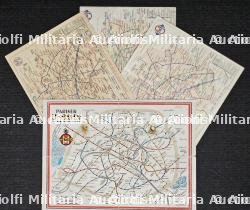 LOT DE QUATRE PLANS DE MÉTRO