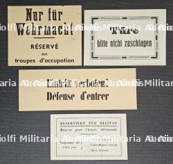LOT DE 4 AFFICHETTES ALLEMANDES