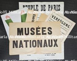 LOT D’UNE AFFICHE ALLEMANDE DE LA PRISE DE PARIS ET DE 5 AFFICHETTES