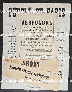LOT D’UNE AFFICHE ALLEMANDE DE LA PRISE DE PARIS ET DE 5 AFFICHETTES — photo 2