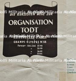 LOT DE PETITS DOCUMENTS DE L’ORGANISATION TODT (O.T) À PARIS — photo 5