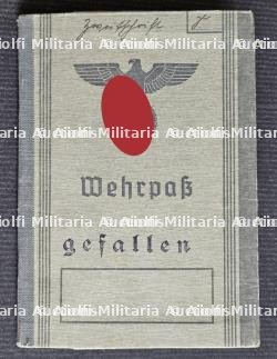 WEHRPASS DE L’ARMÉE ALLEMANDE , PRISE DE PARIS
