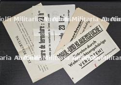 LOT DE 4 AFFICHETTES ALLEMANDES — miniature 2