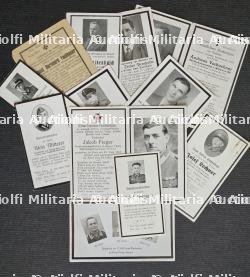 LOT DE DOUZE FAIRE-PART DE DÉCÈS À PARIS DE SOLDATS DE LA WEHRMACHT — photo 2