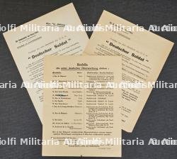 LOT DE FICHE D’INFORMATION (MERKBLATT) (X2) DESTINÉES AU SOLDAT ALLEMAND SUR LES BORDELS PARISIENS