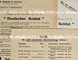 LOT DE FICHE D’INFORMATION (MERKBLATT) (X2) DESTINÉES AU SOLDAT ALLEMAND SUR LES BORDELS PARISIENS — miniature 2