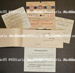 LOT DE DOCUMENTS (X5) SUR LE THÈME DE LA CIRCULATION AUTOMOBILE À PARIS