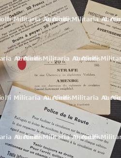 LOT DE DOCUMENTS (X5) SUR LE THÈME DE LA CIRCULATION AUTOMOBILE À PARIS — photo 2