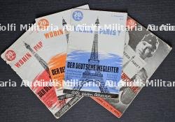 LOT DE DEUTSCHE WEGLEITER DE L’ANNÉE 1940, 1941 ET 1942