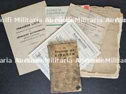 LOT DE DOCUMENTS DIVERS SUR LES VOITURES AUTOMOBILES PARTICULIERES — photo 1