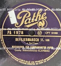 DEUX DISQUES DE MARCHES ALLEMANDES DE L’ORCHESTRE DE LA KOMMANDANTUR DE PARIS — photo 3