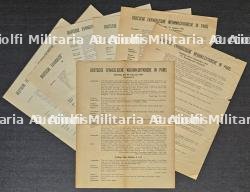 LOT DE 7 FEUILLES DE MESSES DE L’ÉGLISE PROTESTANTE DE LA WEHRMACHT 1943-1944