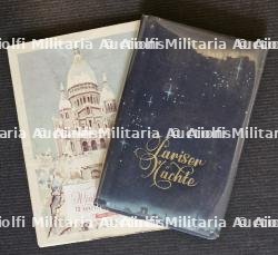 LOT PUBLICATION ODÉ VERLAG AVEC LE GUIDE DE PARIS LA NUIT ET CARTES POSTALES DE PARIS SOUS LA NEIGE.